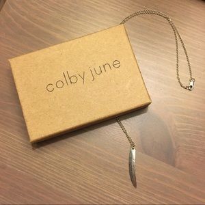 Colby June Single Leaf Necklace